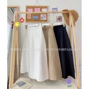[Ảnh thật/Video] Chân váy Ulzzang cạp cao, chân váy dài Hàn Quốc - Dorita Boutique